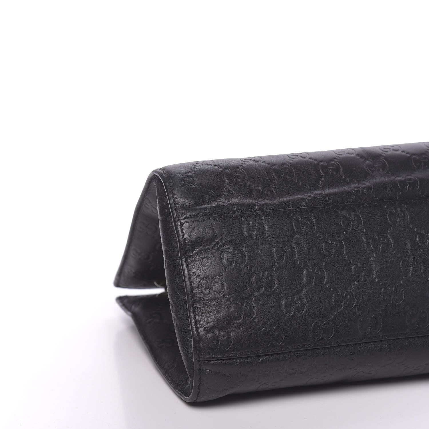 Gucci Guccissima Large Emily Chain Shoulder Bag Black 13 of 14