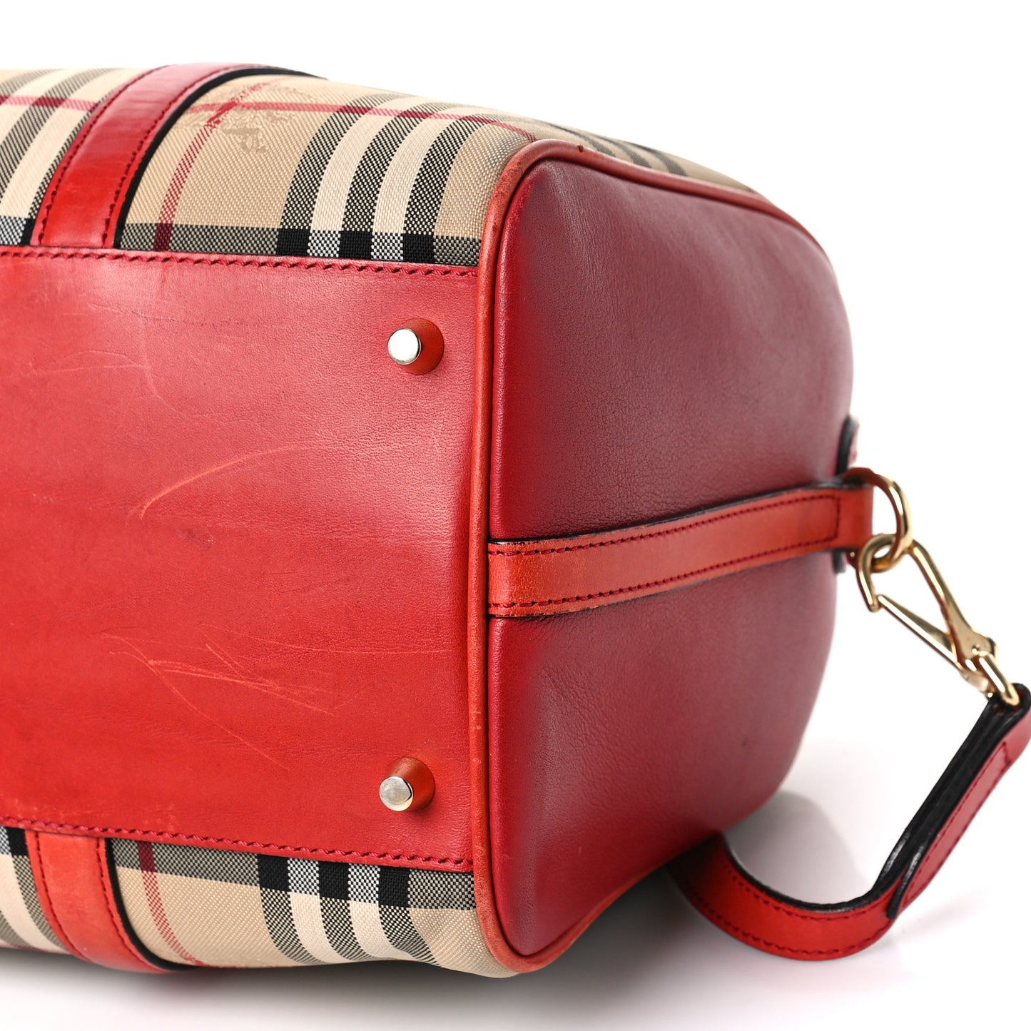 Horseferry Check Medium Alchester Bowling Bag Red