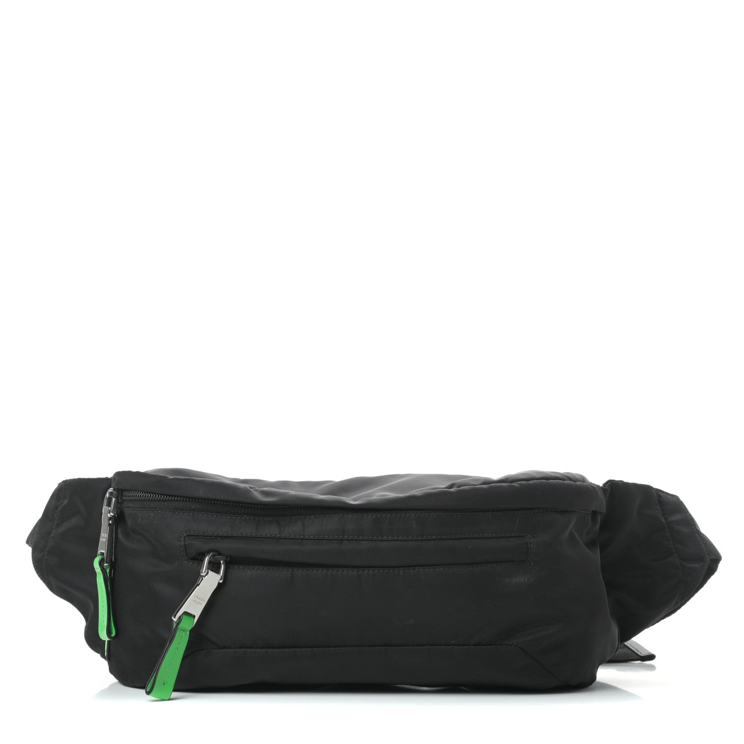 Prada Tessuto Nylon Belt Bag Black Verde 1 of 11