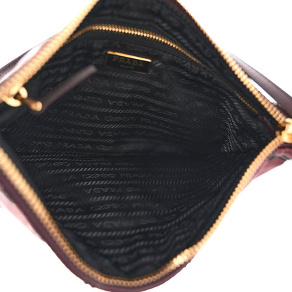 Prada Tessuto Nylon Quilted Pochette Bag Granato 5 of 9