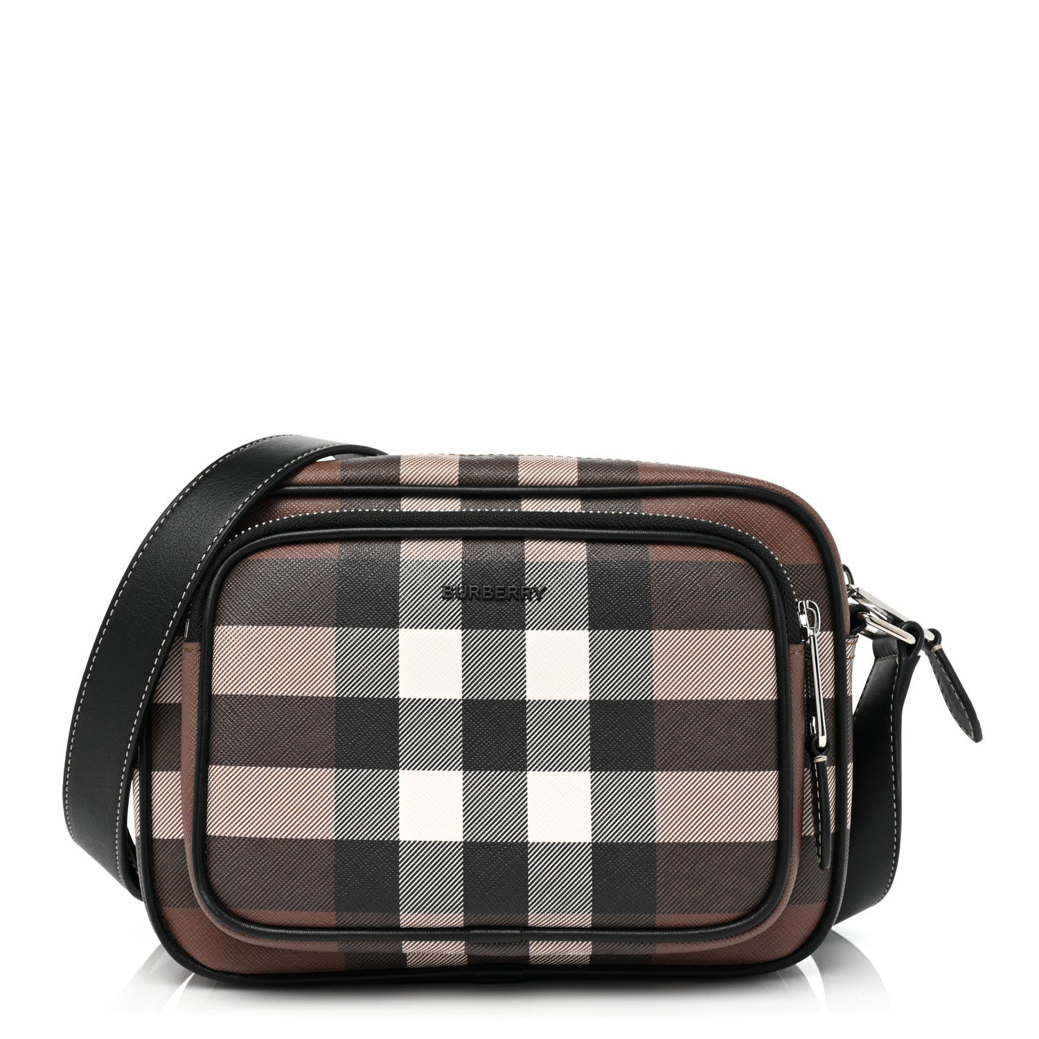 Burberry Canvas Check Paddy Messenger Birch Brown 1 of 9