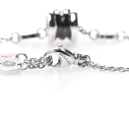 Bulgari Sterling Silver Black Ceramic Save the Children Bracelet ML 4 of 6