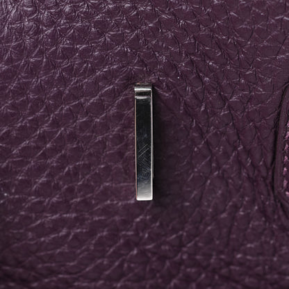 Hermes Taurillon Clemence Birkin 35 Raisin 23 of 44