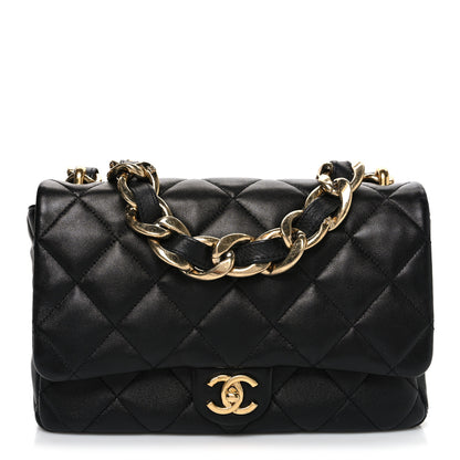 Chanel Lambskin Quilted Large CC Funky Town Flap Black 1 of 10