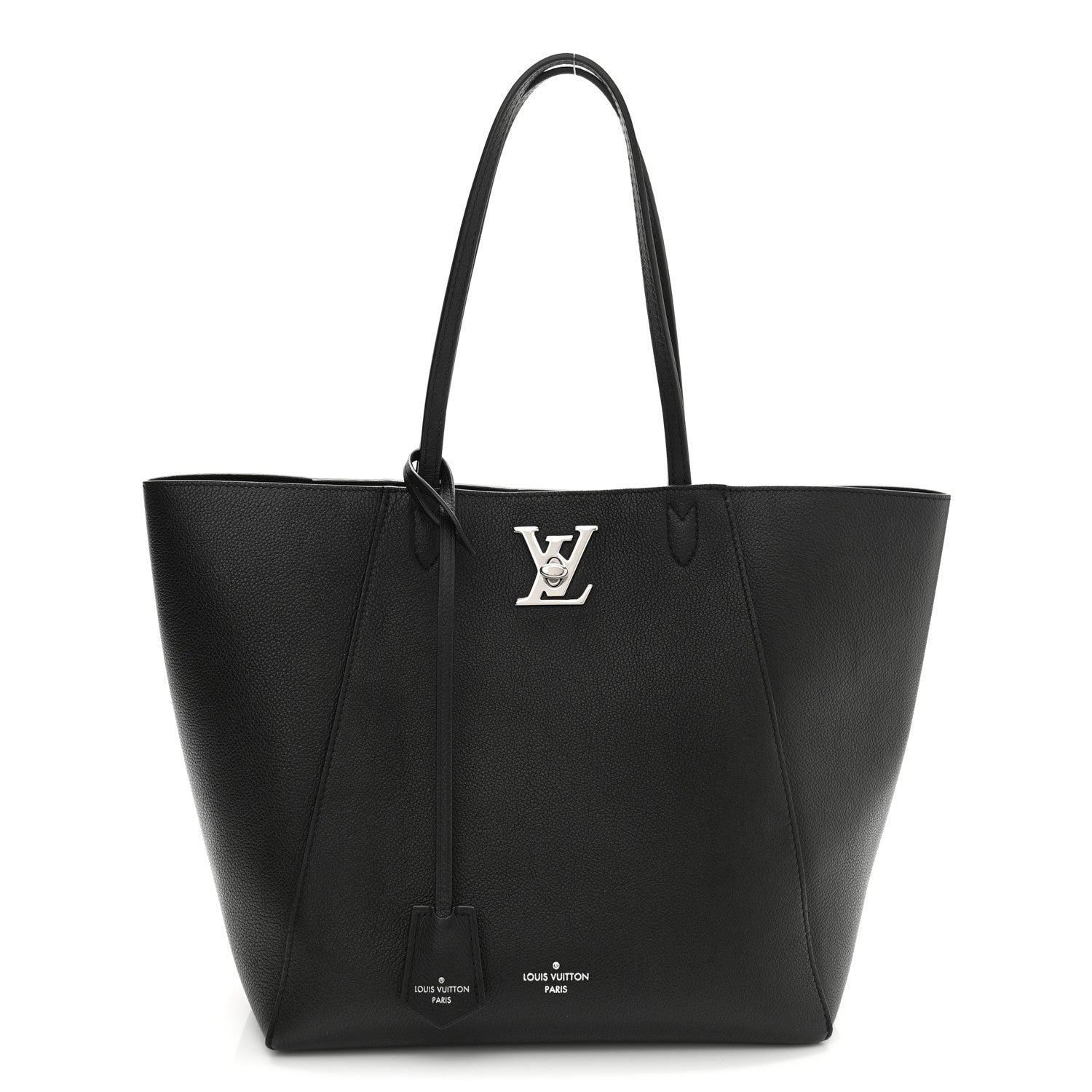 Louis Vuitton Calfskin Lockme Go Tote Black 1 of 12