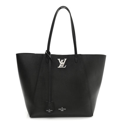 Louis Vuitton Calfskin Lockme Go Tote Black 1 of 12