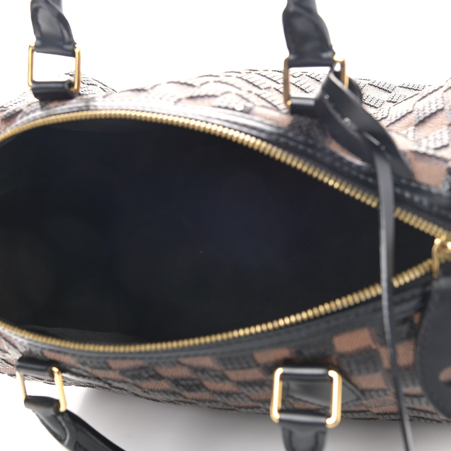 Louis Vuitton Damier Paillettes Speedy 30 Black 4 of 8