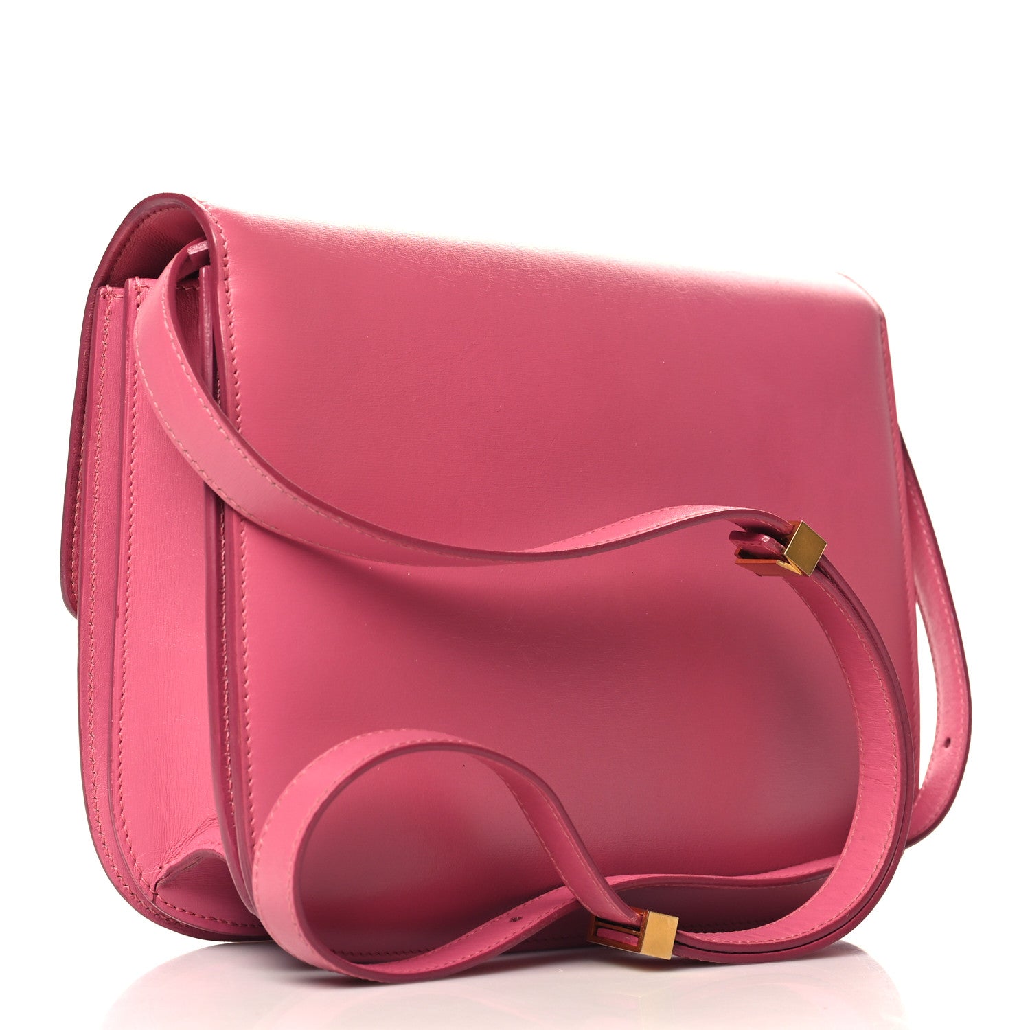 Celine Smooth Calfskin Medium Classic Box Flap Bag Pink 2 of 12