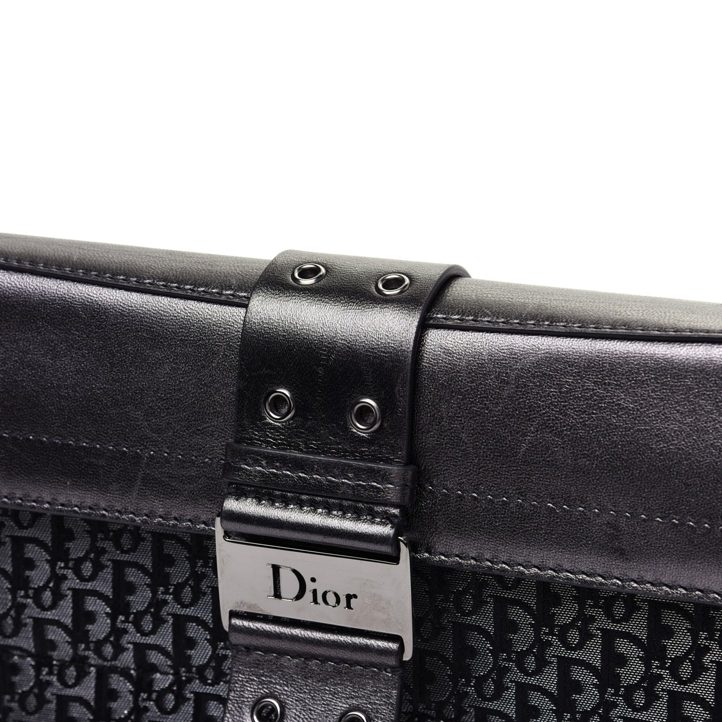 Metallic Monogram Street Chic Shoulder Bag Black