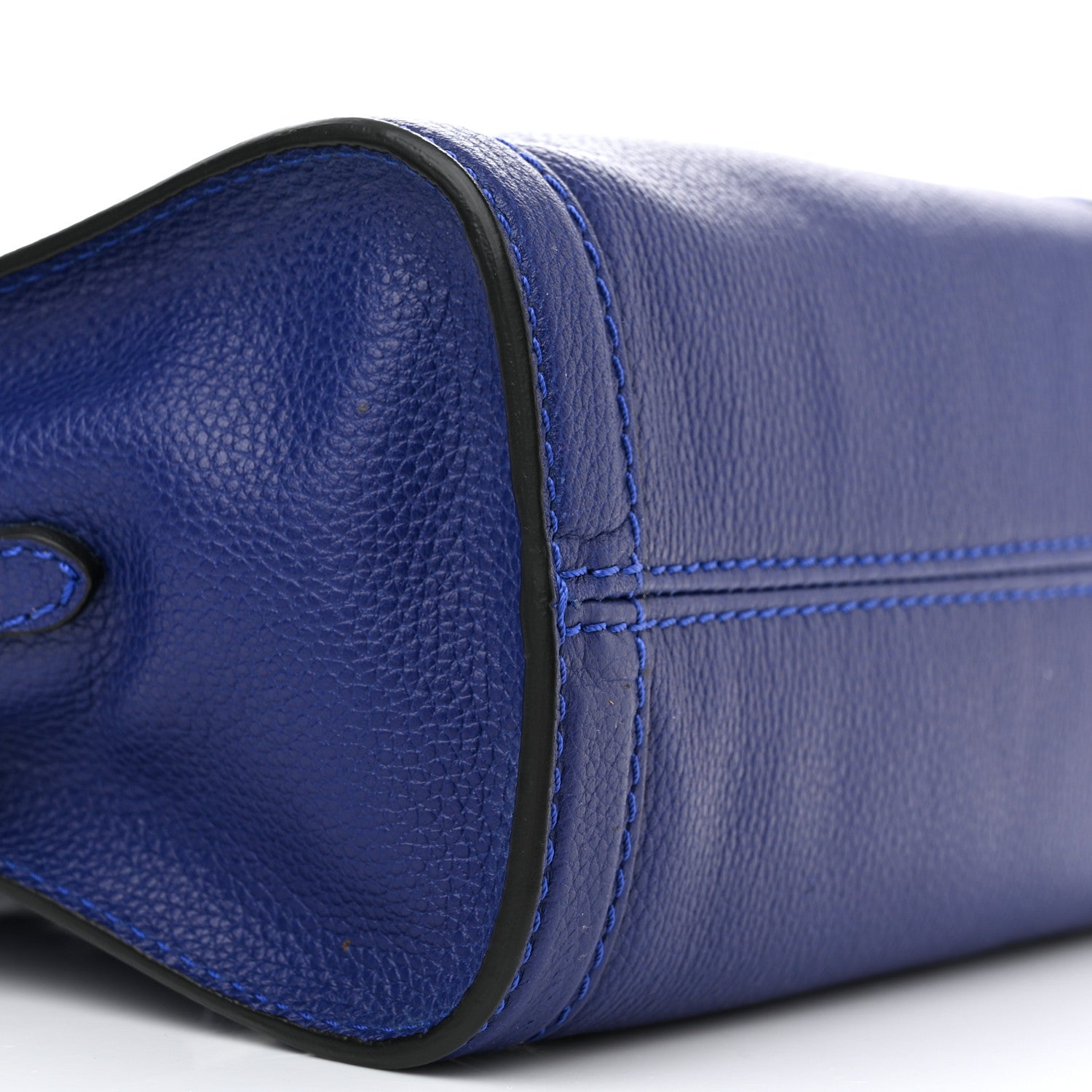 Alexander McQueen Pebbled Calfskin Mini Padlock Ultramarine 8 of 9