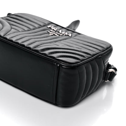 Prada Soft Calfskin Diagramme Camera Bag Black 10 of 11