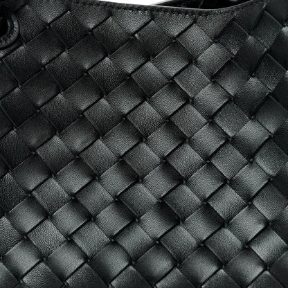 Bottega Veneta Nappa Intrecciato Small Parachute Shoulder Bag Black 7 of 9