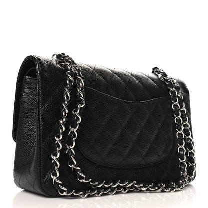 Chanel Caviar Quilted Medium Double Flap Black 2 of 10