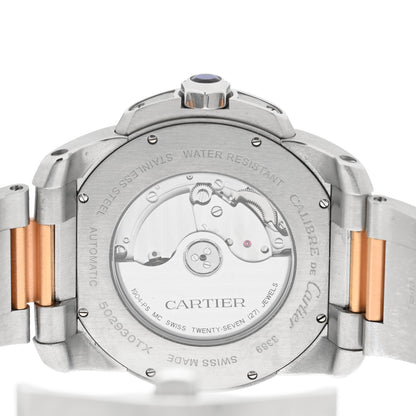 Cartier Stainless Steel 18K Pink Gold 42mm Calibre de Cartier Automatic Watch Brown 4 of 5