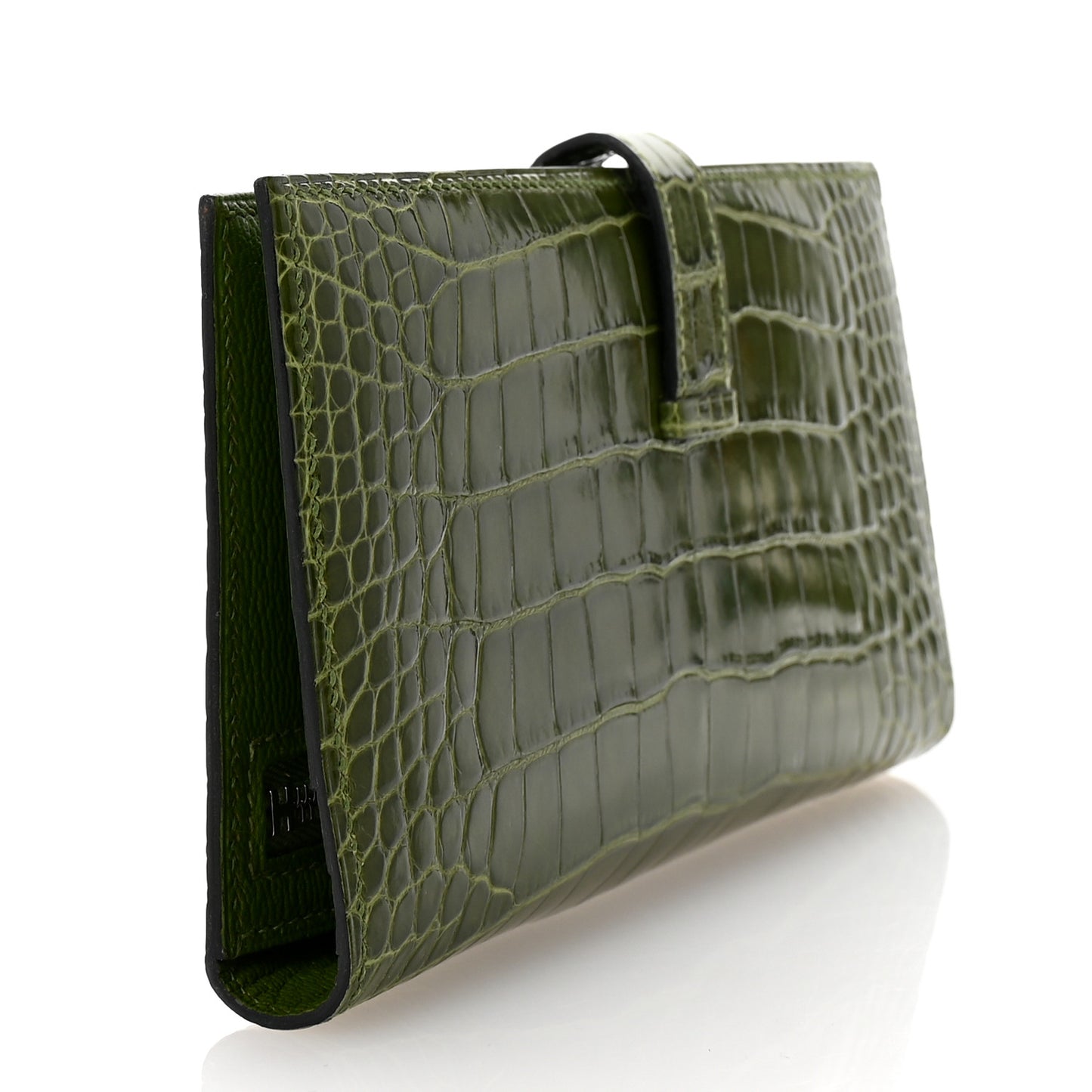 Shiny Alligator Bearn Wallet Cactus