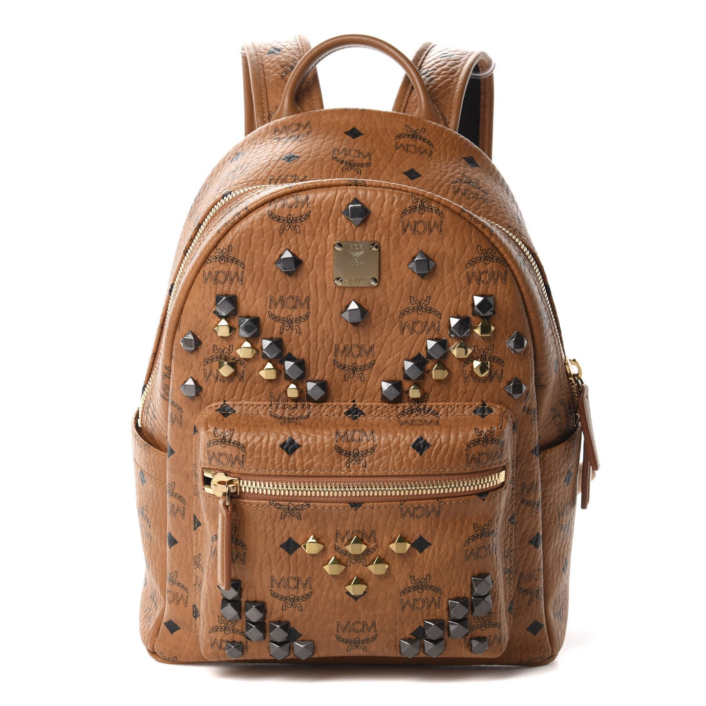 Visetos Studded Small Stark M Backpack Cognac
