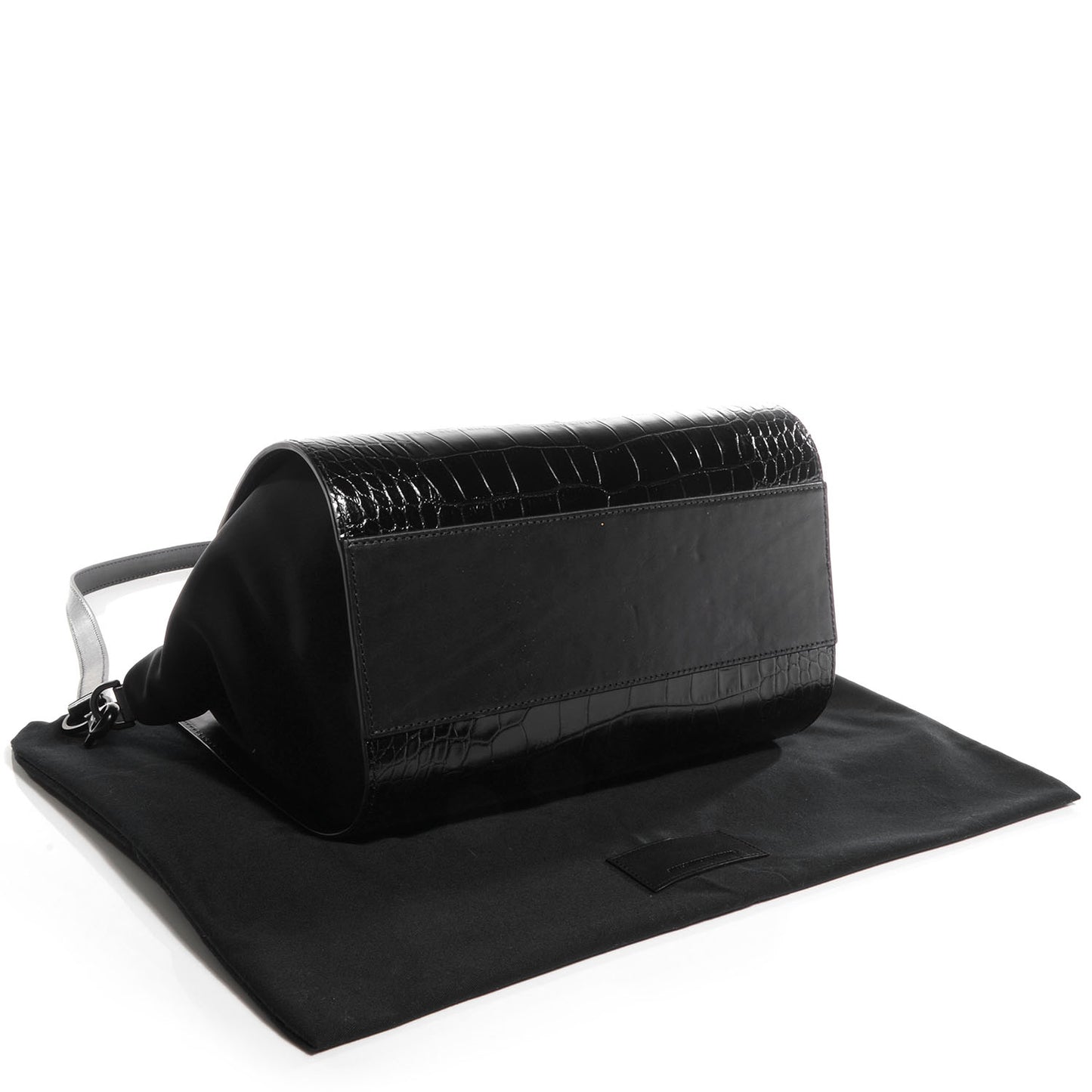 Croc Stamped Neoprene Pelican Black