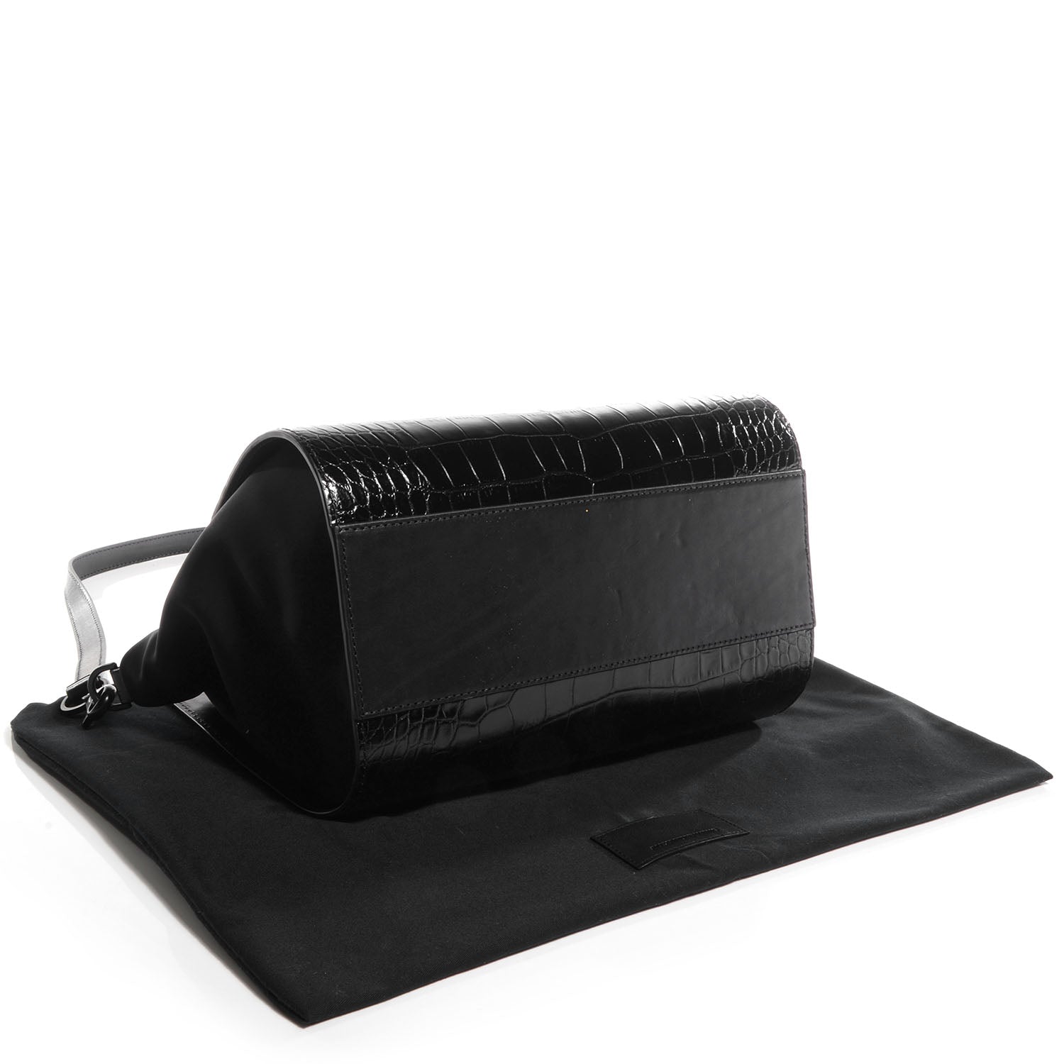 Alexander Wang Croc Stamped Neoprene Pelican Black 4 of 7