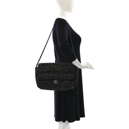 Chanel Glittered Tweed Quilted Jumbo Flap Multicolor 2 of 9