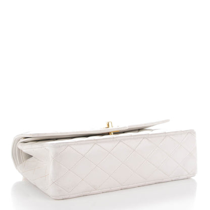 Chanel Lambskin Quilted Medium Double Flap White 4 of 10