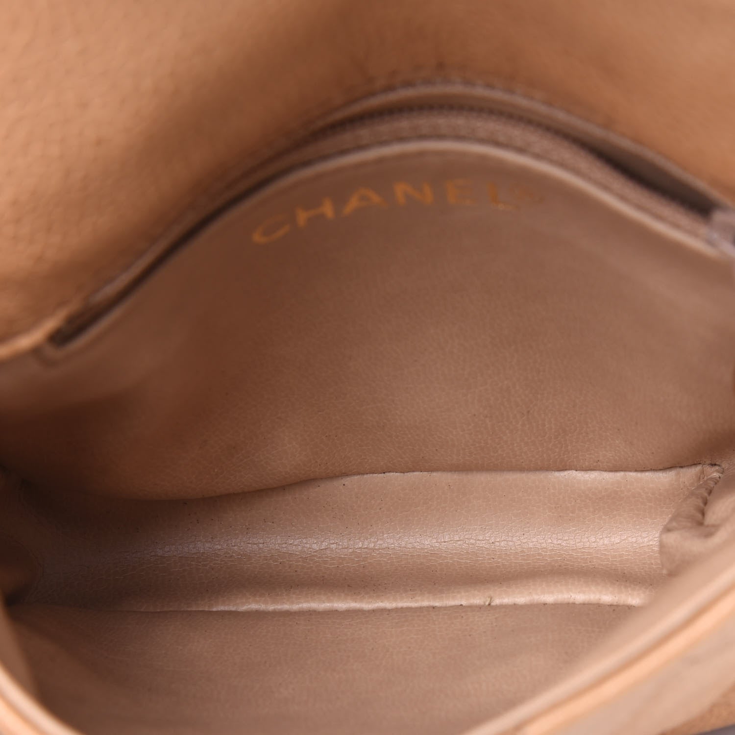 Chanel Caviar Quilted Flap Belt Bag Clutch 85 34 Beige 5 of 21