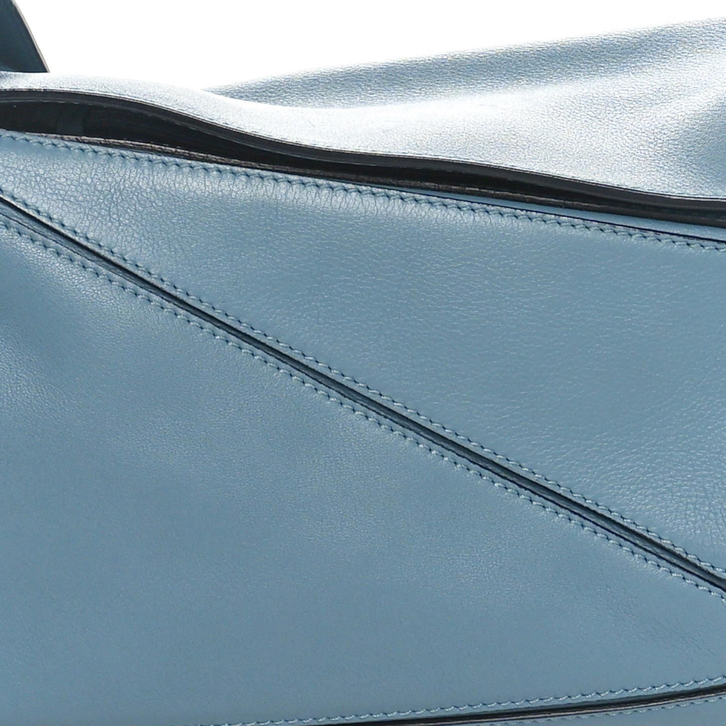 Calfskin Small Puzzle Bag Stone Blue