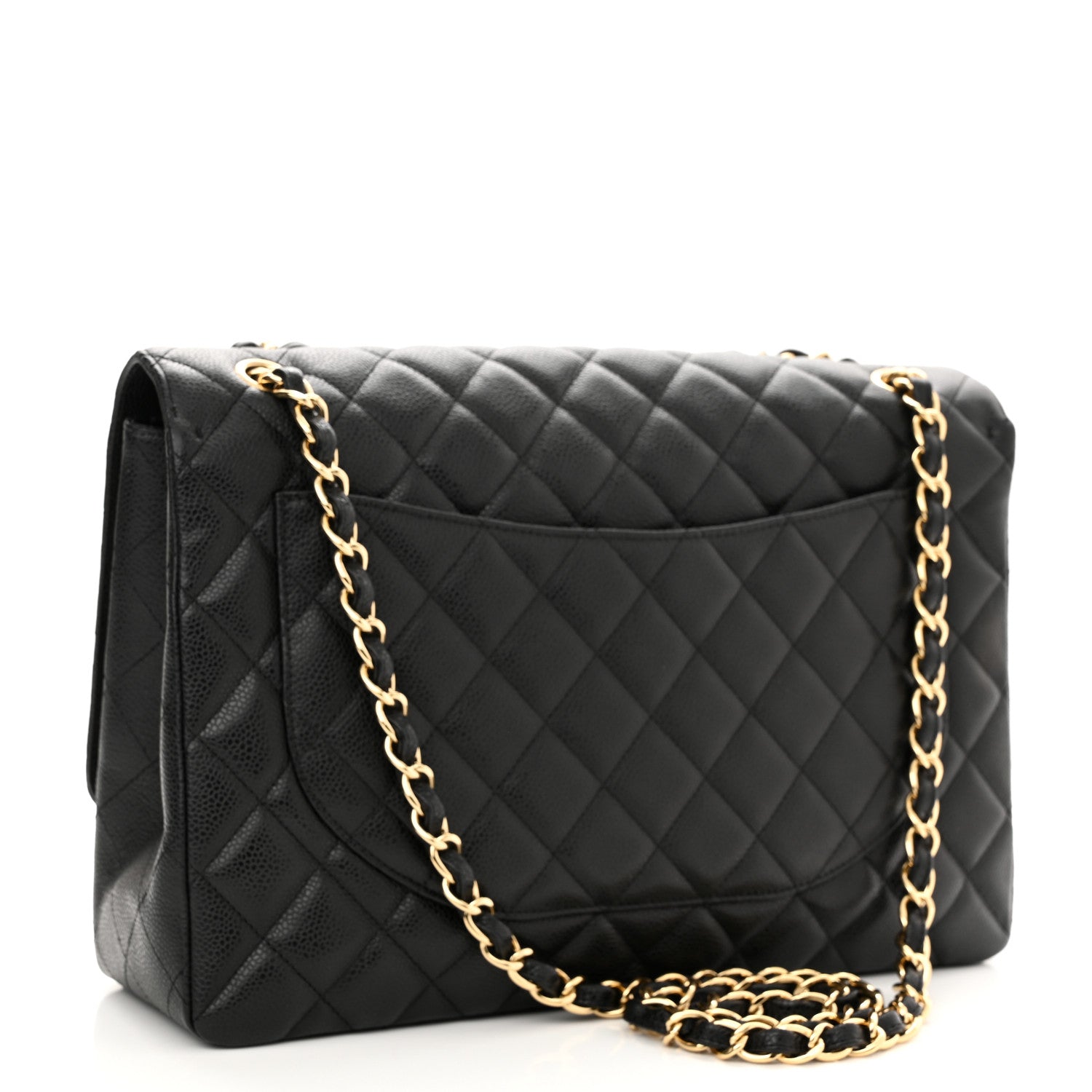 Chanel Caviar Quilted Maxi Single Flap Black 3 of 10