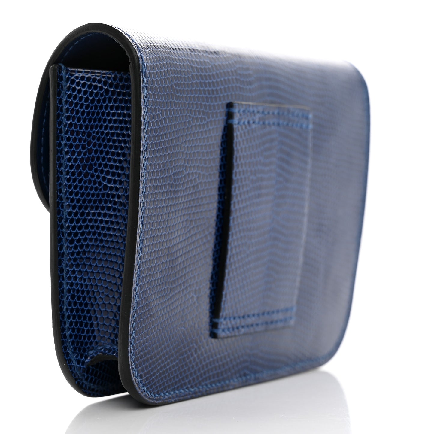 Lizard Constance Slim Wallet Bleu Saphir