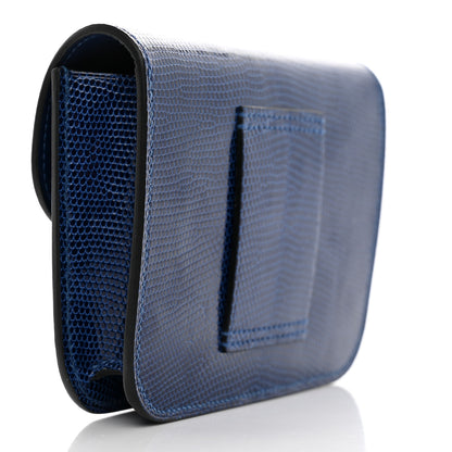 Hermes Lizard Constance Slim Wallet Bleu Saphir 4 of 10