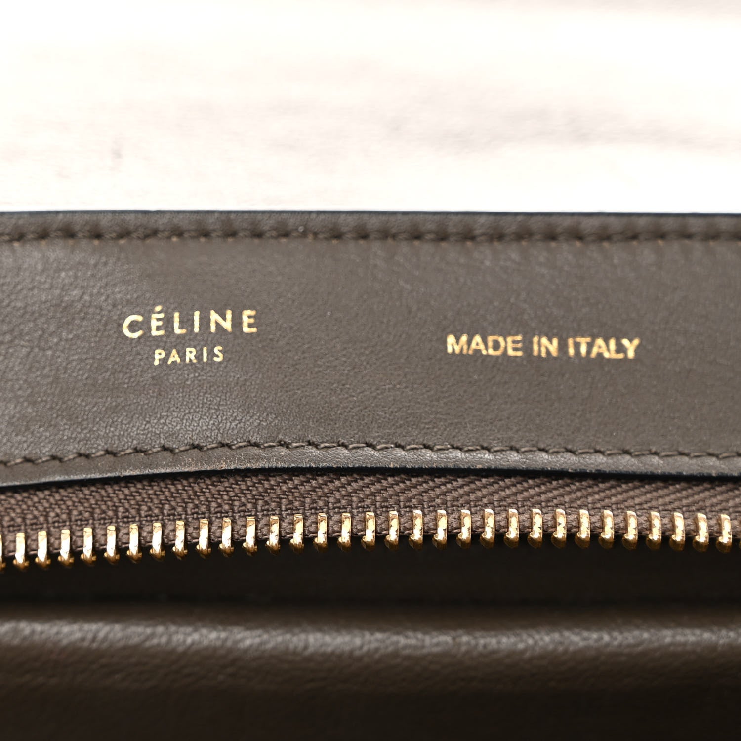 Celine Crocodile Embossed Calfskin Suede Medium Trapeze Taupe 6 of 10
