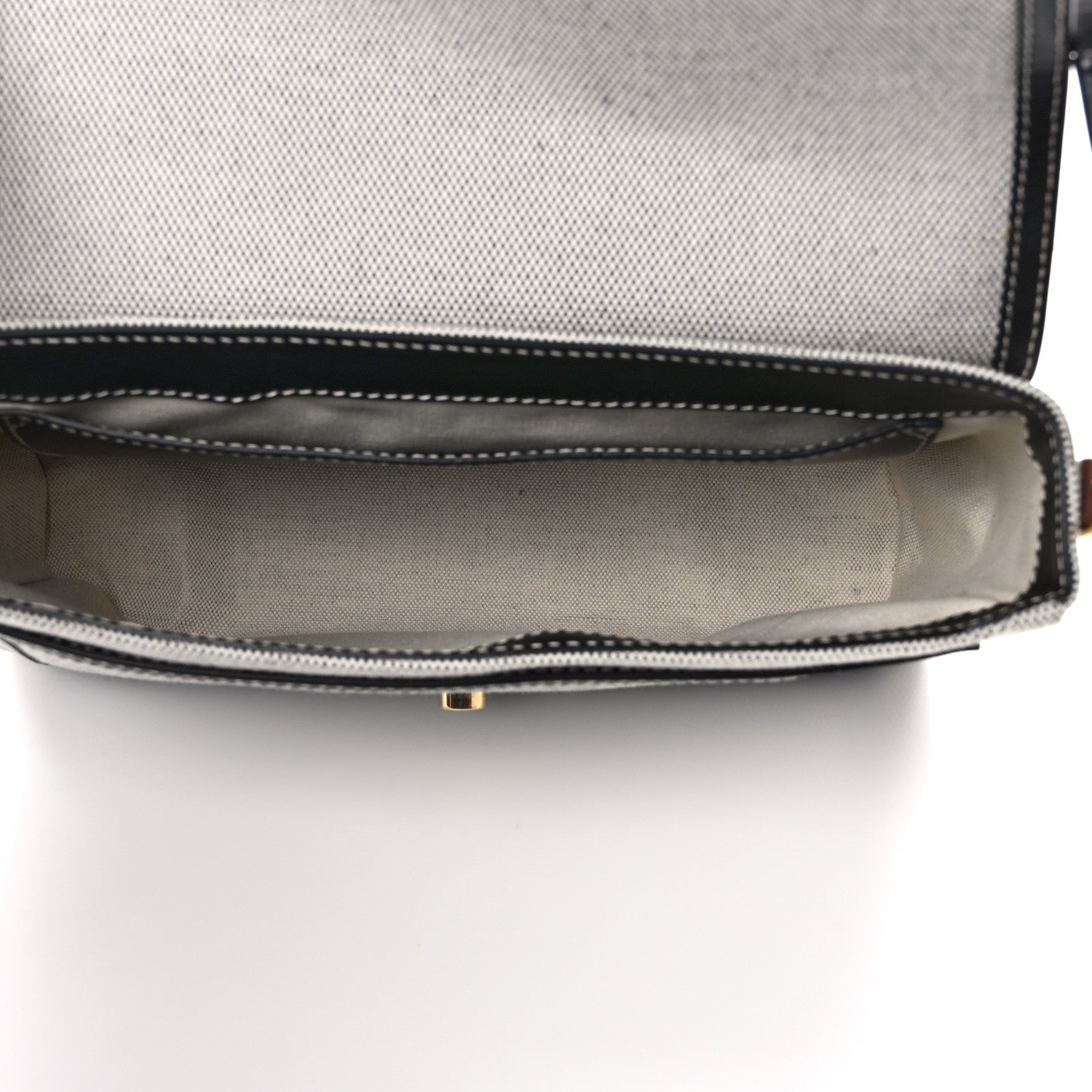 Burberry Canvas Horseferry Print Note Crossbody Bag Grey Black 5 of 14