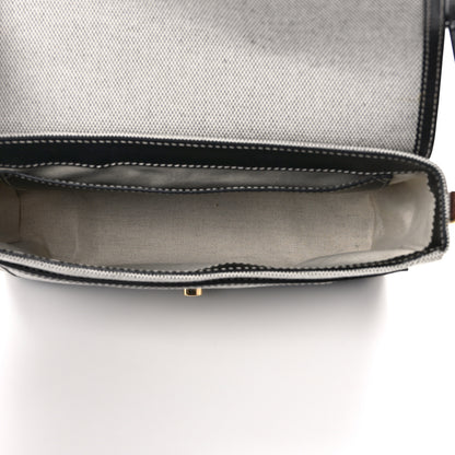 Burberry Canvas Horseferry Print Note Crossbody Bag Grey Black 5 of 14