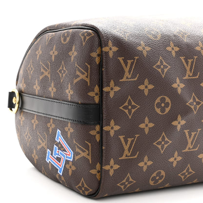 Louis Vuitton Monogram My World Tour Speedy Bandouliere 30 Black 7 of 8