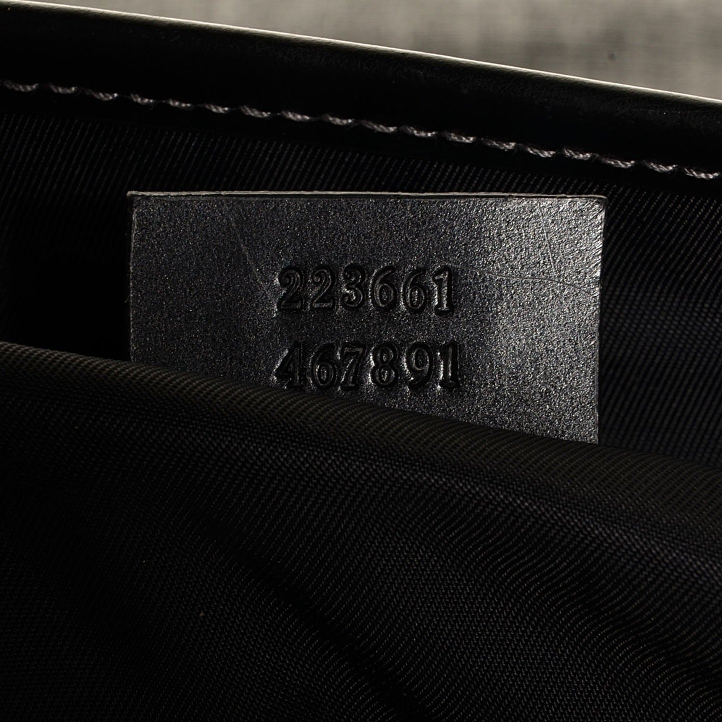 Coated Canvas Interlocking G Double Buckle Flap Messenger Bag Black