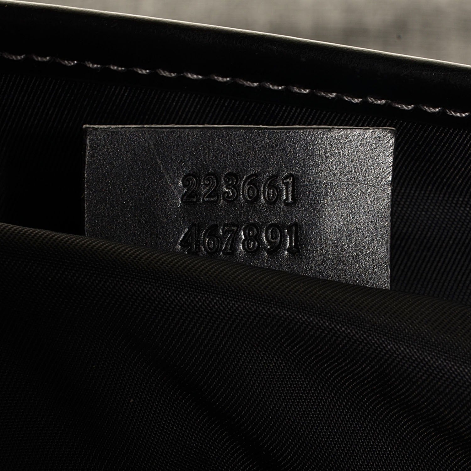 Gucci Coated Canvas Interlocking G Double Buckle Flap Messenger Bag Black 7 of 9