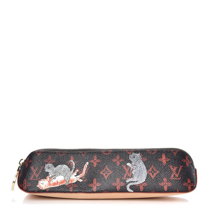Louis Vuitton Catogram Elizabeth Pouch Orange Marron 1 of 9