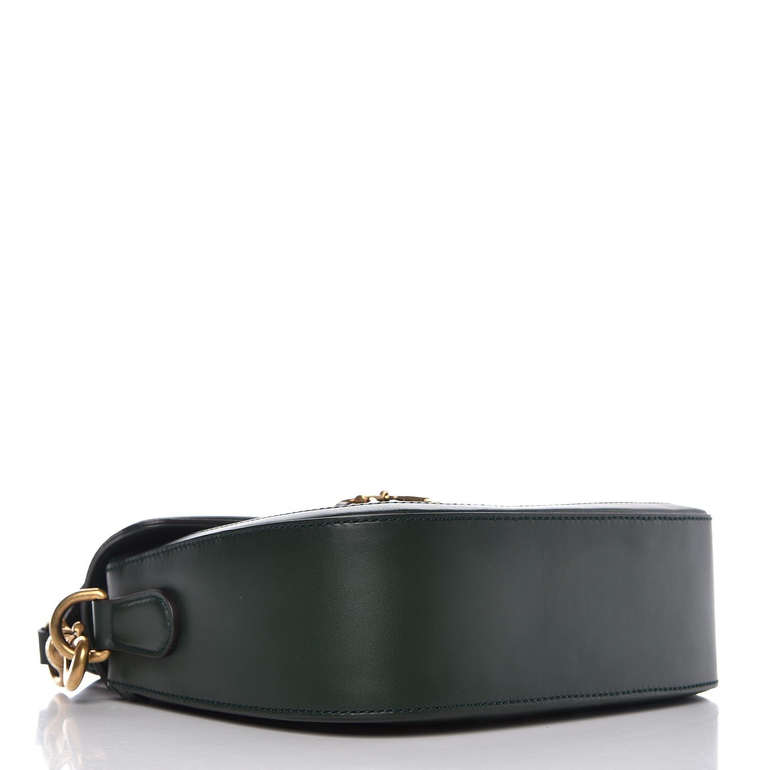 Gucci Monogram Calfskin Medium Lady Web Shoulder Bag Beige Green 4 of 8