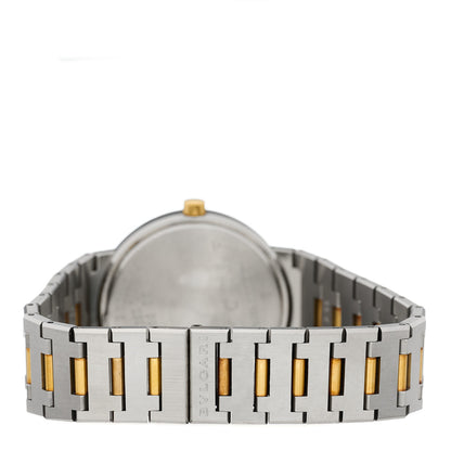 Bulgari Stainless Steel 18K Yellow Gold 33mm Quartz Watch Black 3 of 4