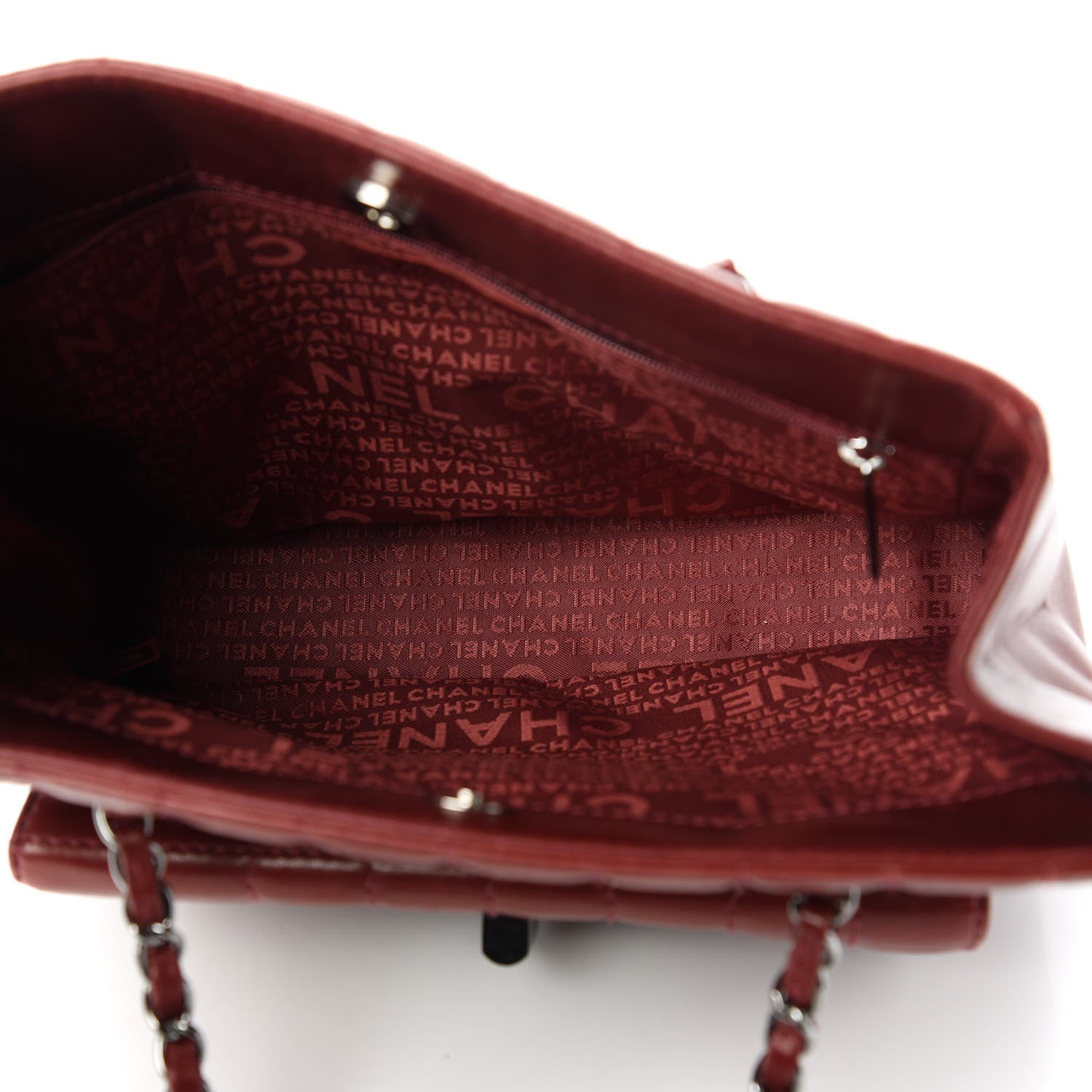 Chanel Lambskin Quilted Chocolate Bar Mademoiselle Shoulder Bag Red 5 of 10
