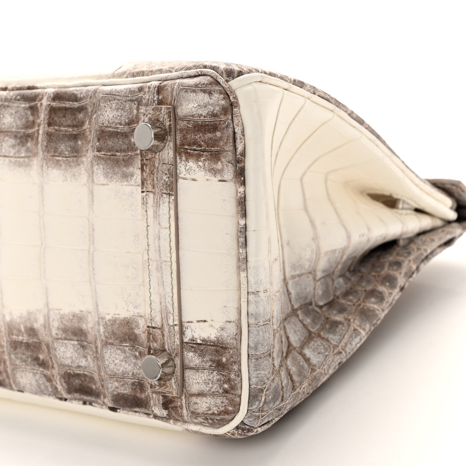 Hermes Matte Niloticus Crocodile Himalaya Birkin 25 Blanc 10 of 20