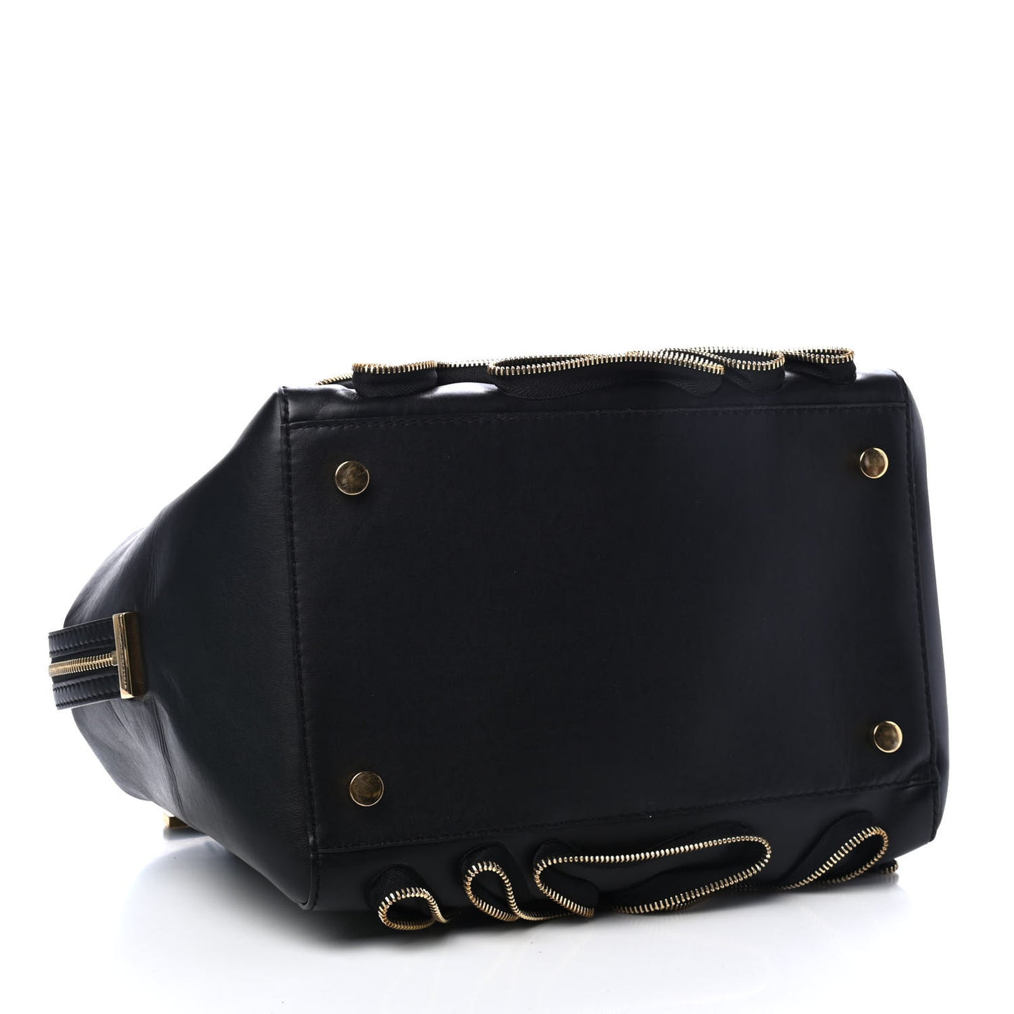 Eco Alter Nappa Cavendish Zipper Tote Black