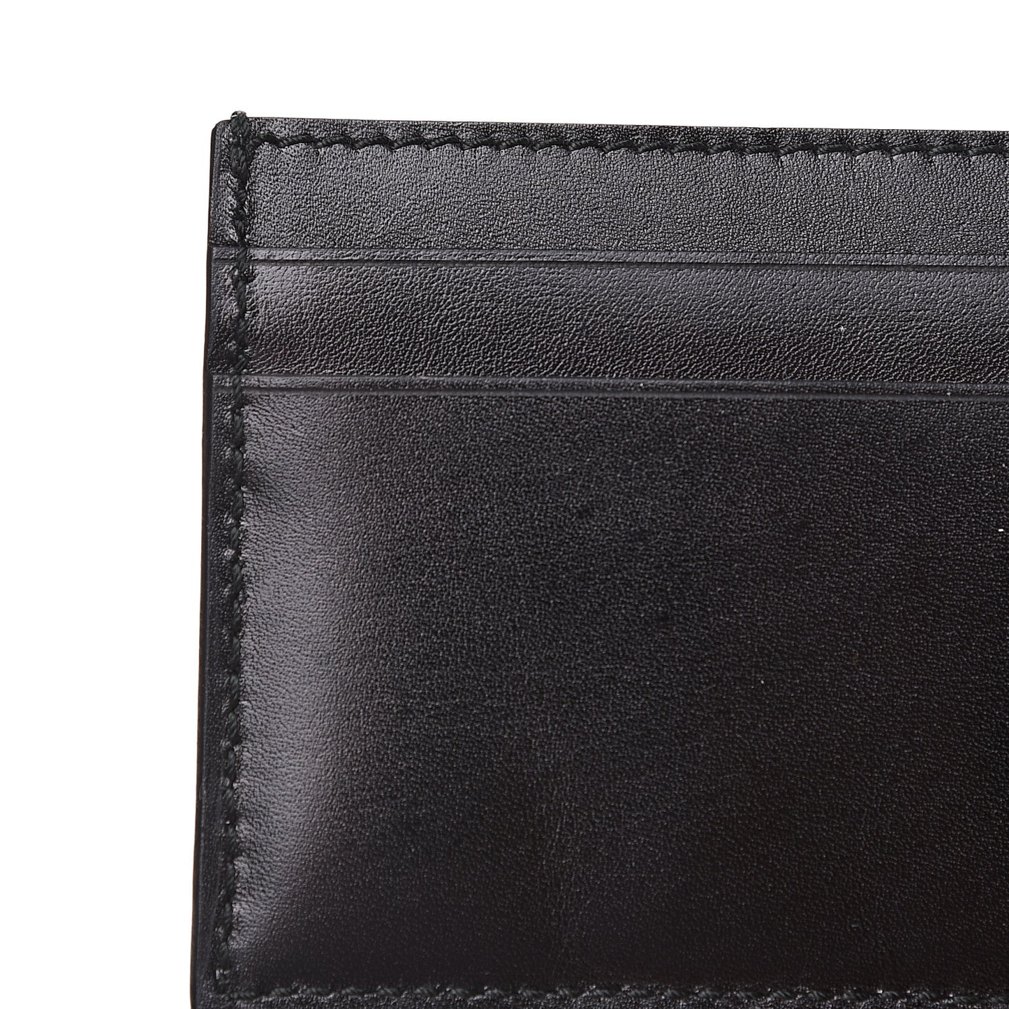 Calfskin GG Card Holder Black