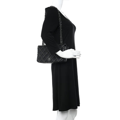 Chanel Lambskin Quilting Enchained Medium Flap Black 3 of 12