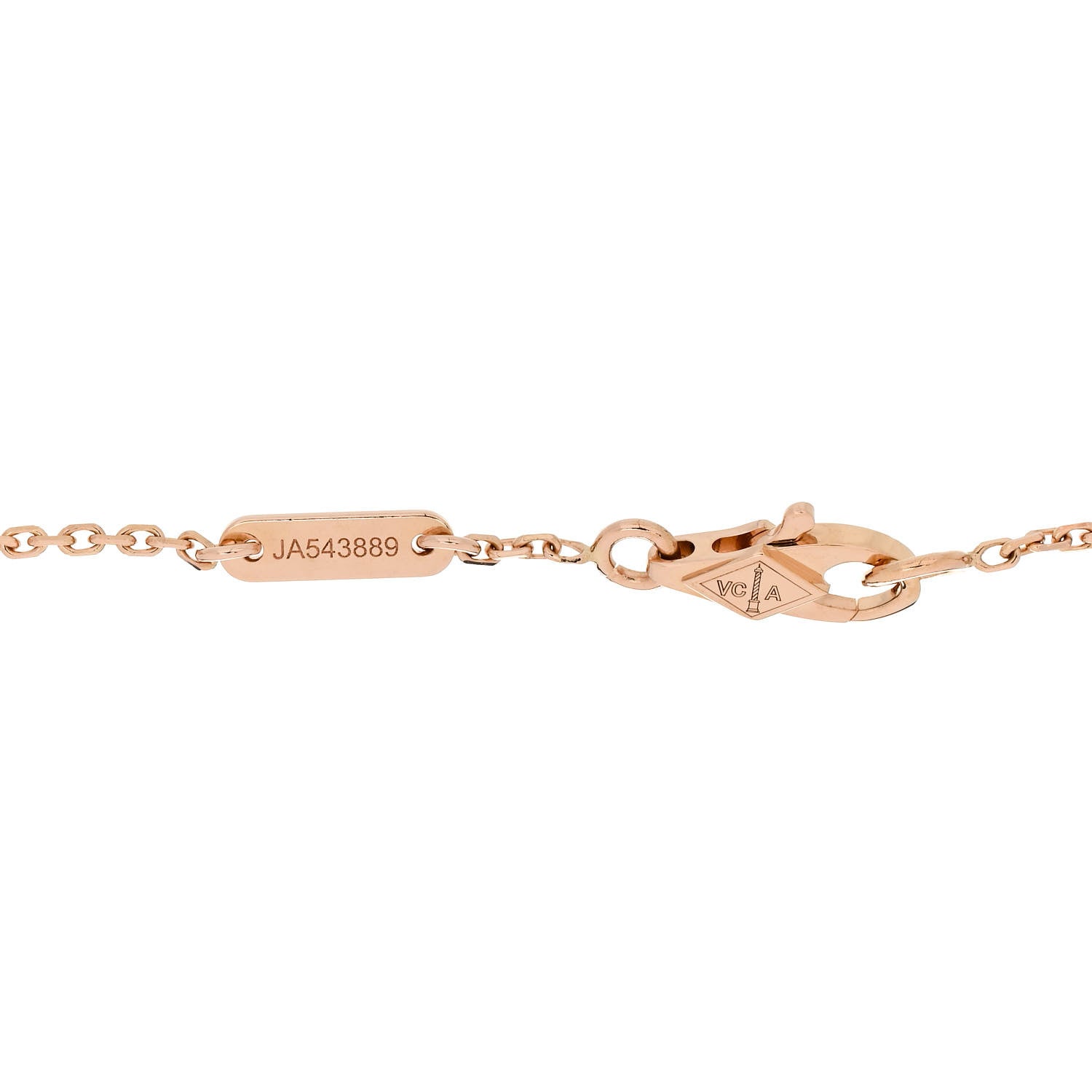 Van Cleef & Arpels 18K Rose Gold Carnelian Sweet Alhambra Bracelet 4 of 5