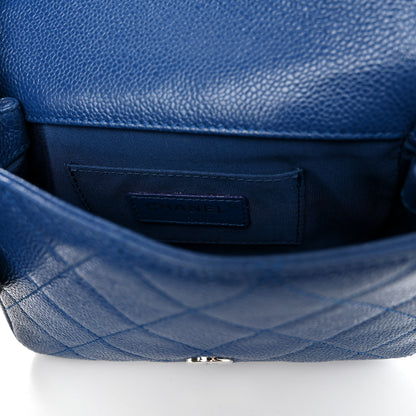 Chanel Caviar Quilted Incognito Mini Square Flap Dark Blue 6 of 10
