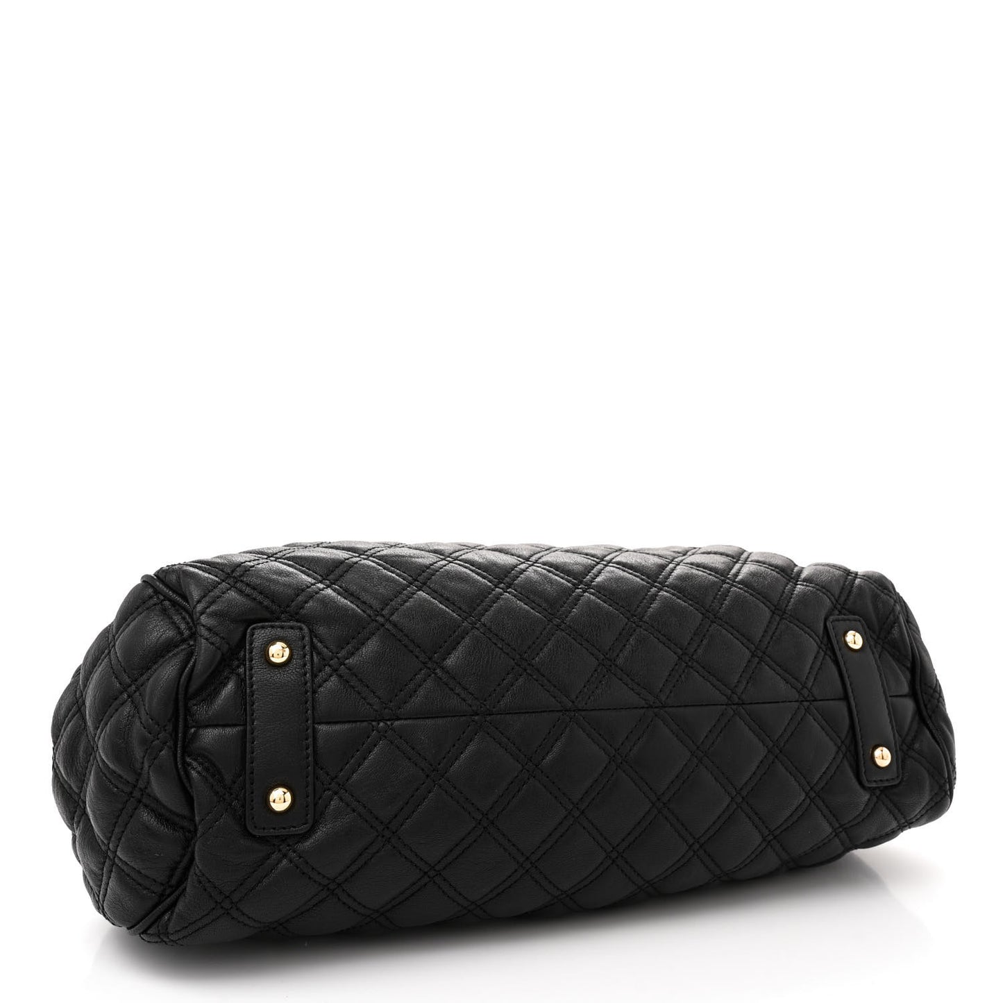 Calfskin Quilted Stam Black
