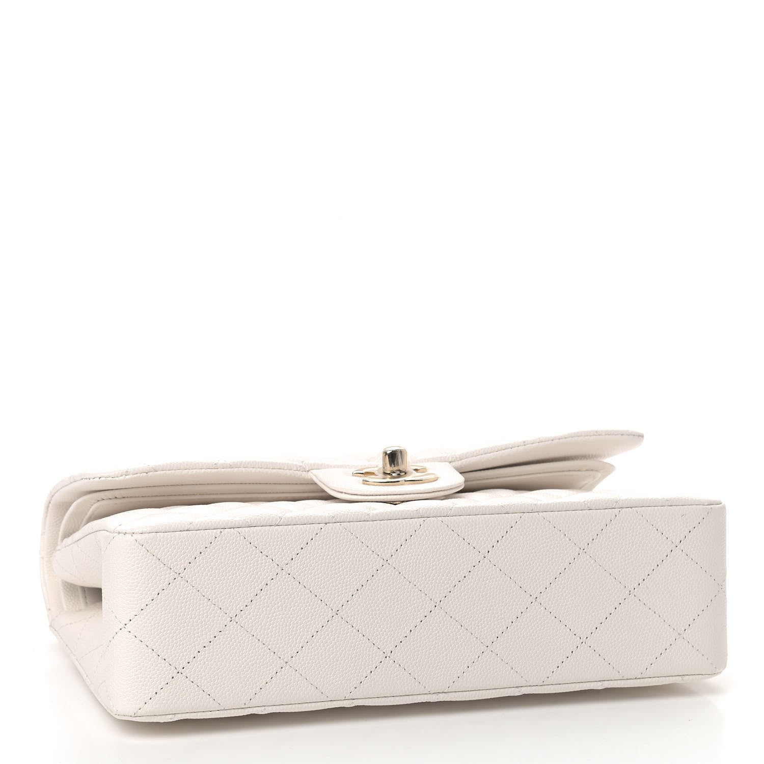 Chanel Caviar Quilted Small Double Flap White 4 of 9
