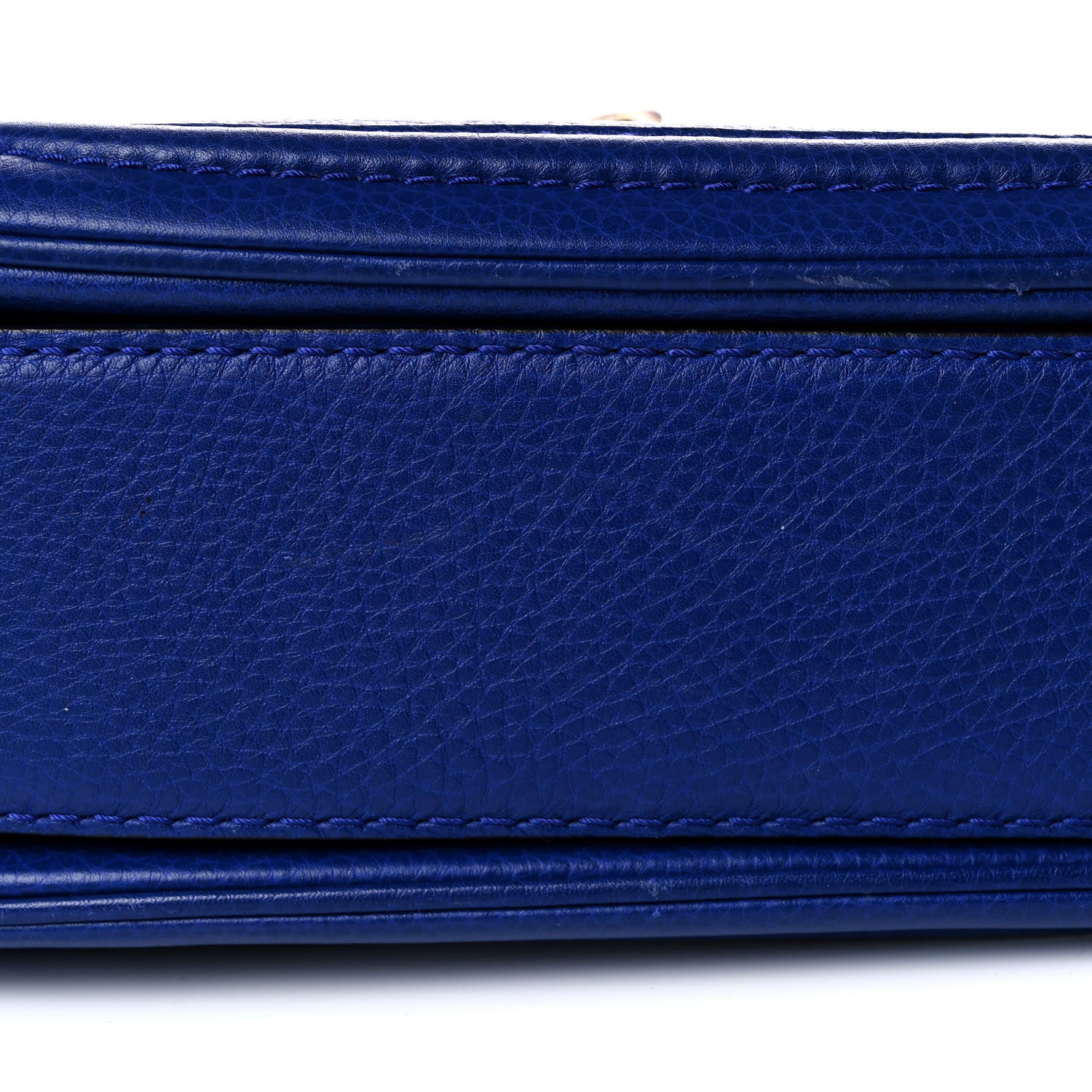 Gucci Calfskin Medium New Bamboo Top Handle Bag Blue 14 of 14