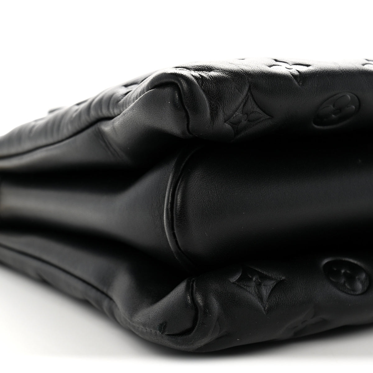 Louis Vuitton Lambskin Embossed Monogram Coussin MM Black 8 of 9