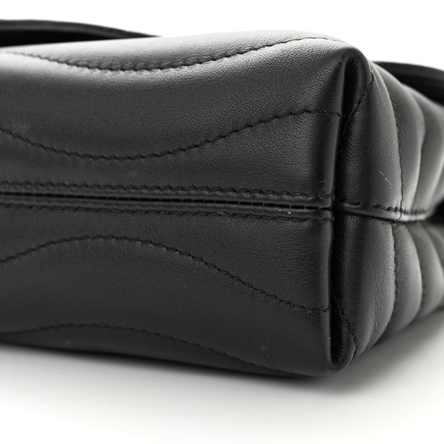 Louis Vuitton Calfskin LV New Wave Chain Bag Black 9 of 12
